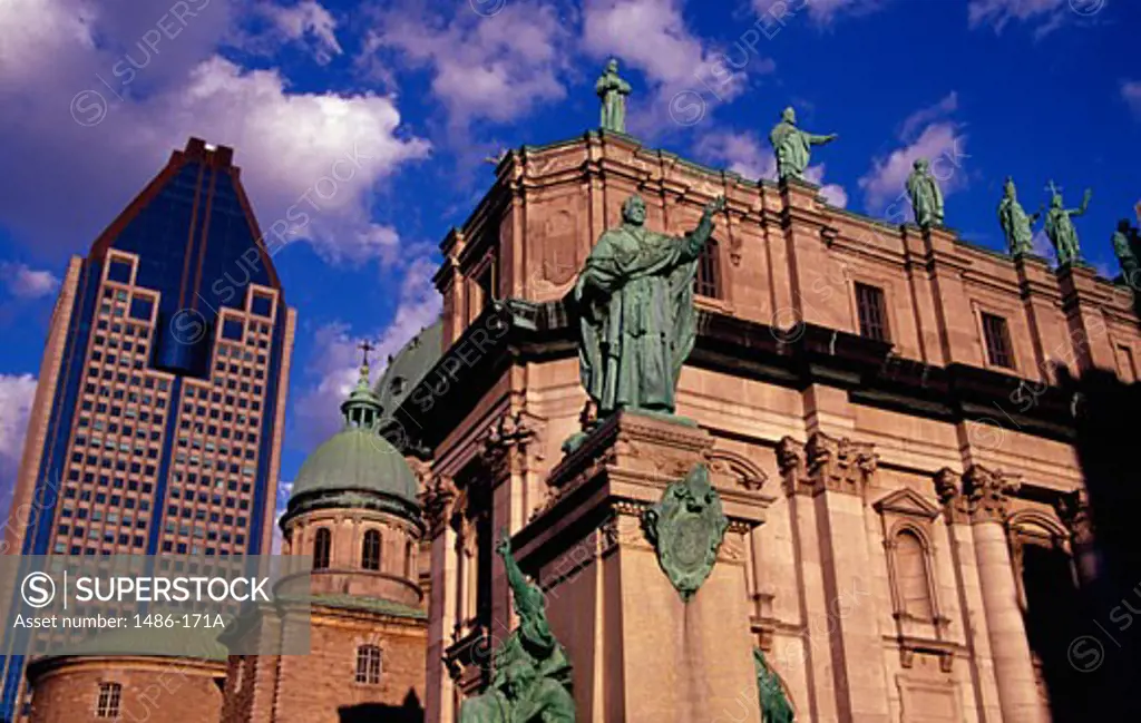 Low angle view of a cathedral, Mary Queen of the World Cathedral, Montreal, Quebec, Canada