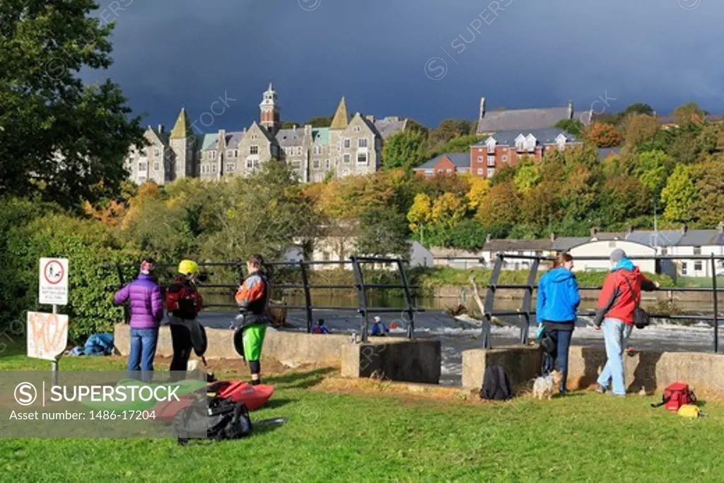 Ireland, Munster, County Cork, Cork City, Kayaking on River Lee