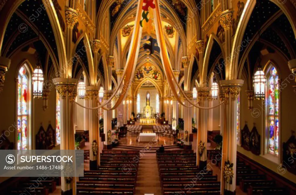 Interior of a church, Basilica of the Sacred Heart, South Bend, Indiana, USA