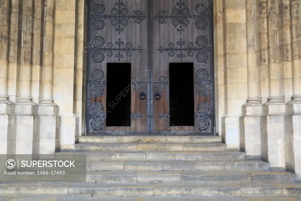 Portugal, Lisbon, Alfama District, Door to Se Cathedral