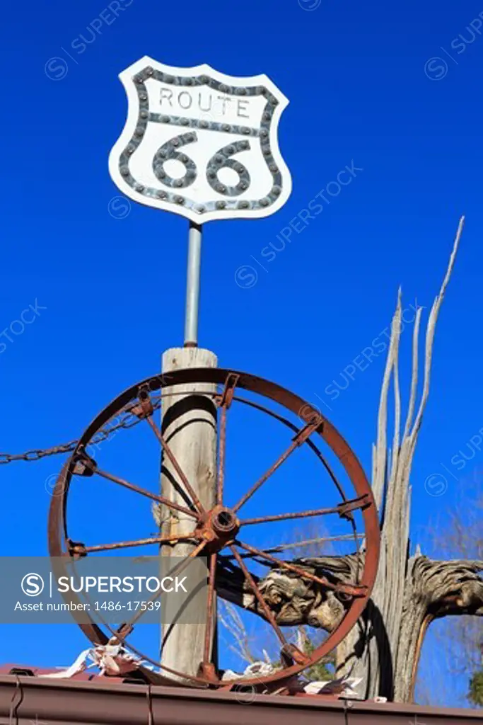 USA, Arizona, Sedona, Route 66 sign