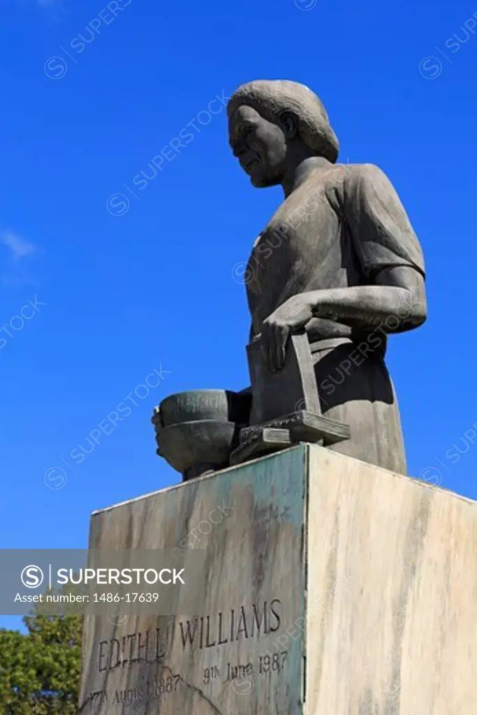Edith Williams Statue,Charlotte Amalie,St. Thomas,United States Virgin Islands,Caribbean