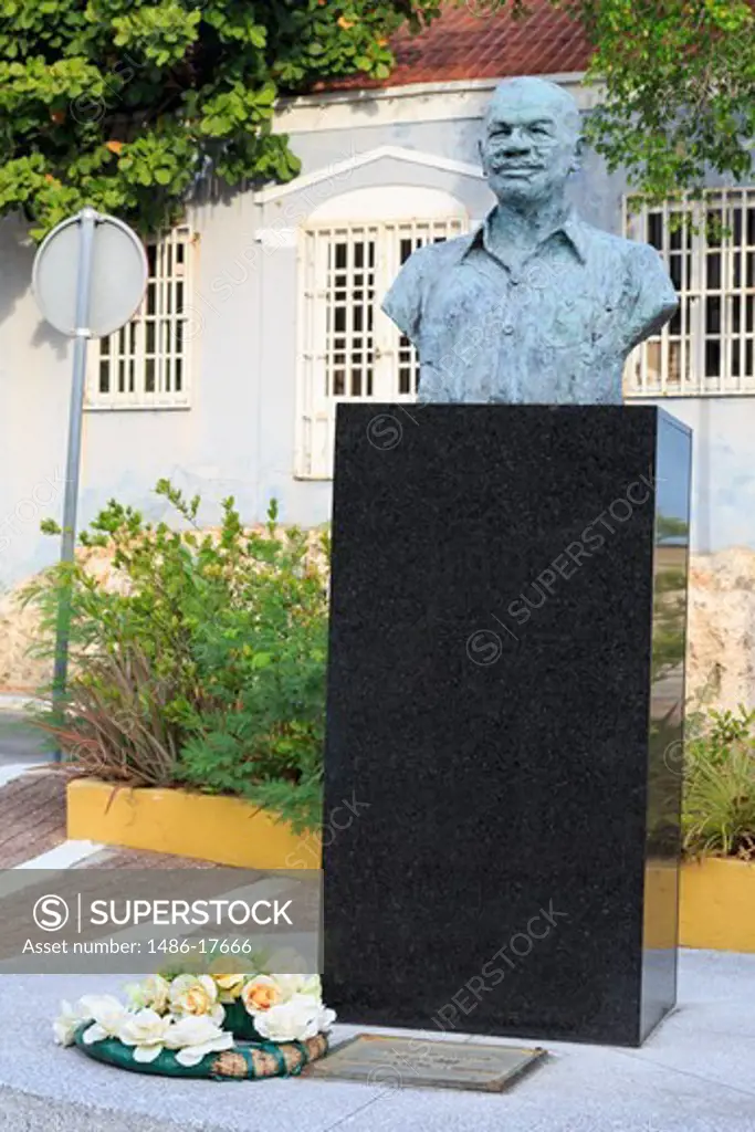 Feliz Chacuto Bust in the Otrobanda District,Willemstad,Curacao,Caribbean