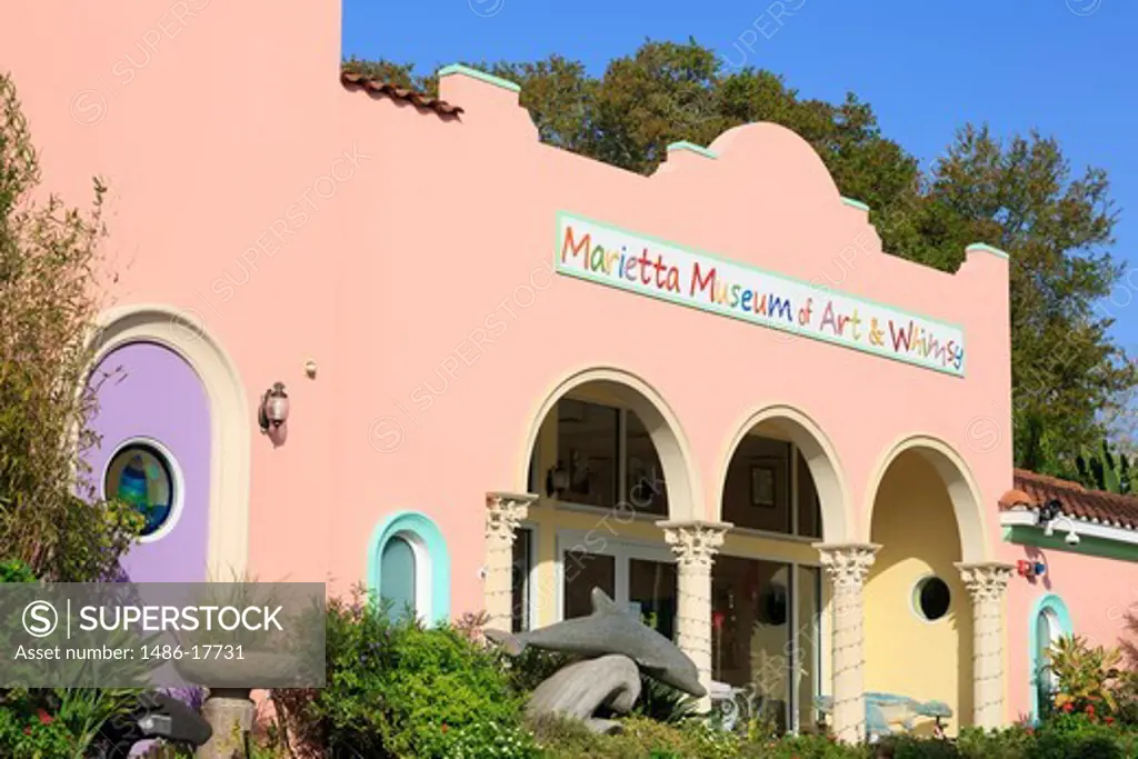 Facade of the Marietta Museum of Art And Whimsy, Sarasota, Florida, USA