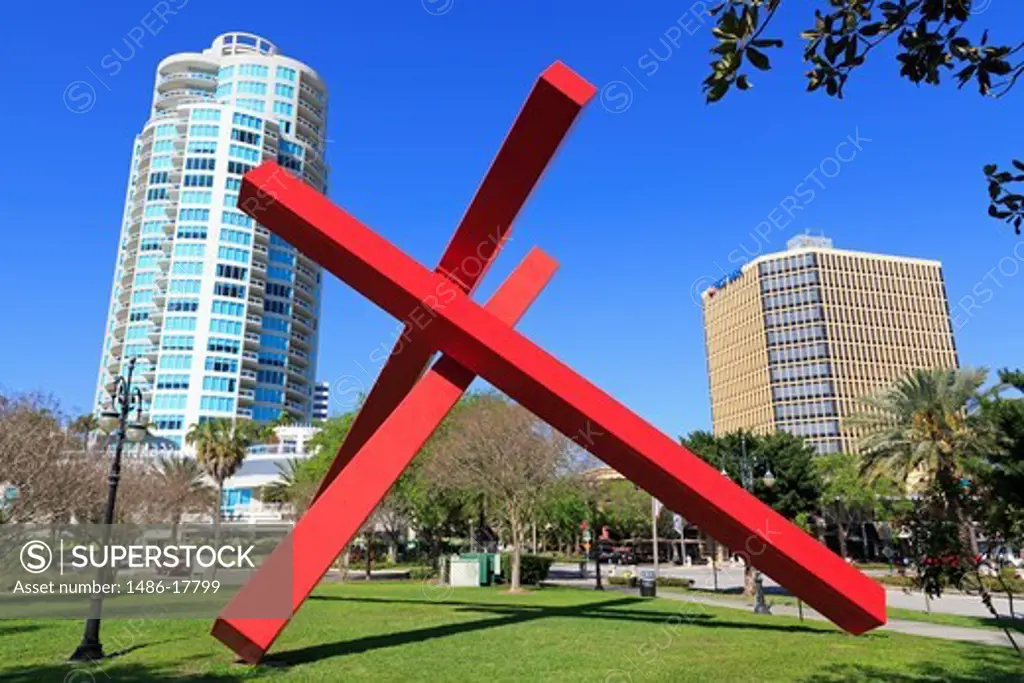 Big Max sculpture by John Henry at South Straub Park, St. Petersburg, Tampa, Florida, USA