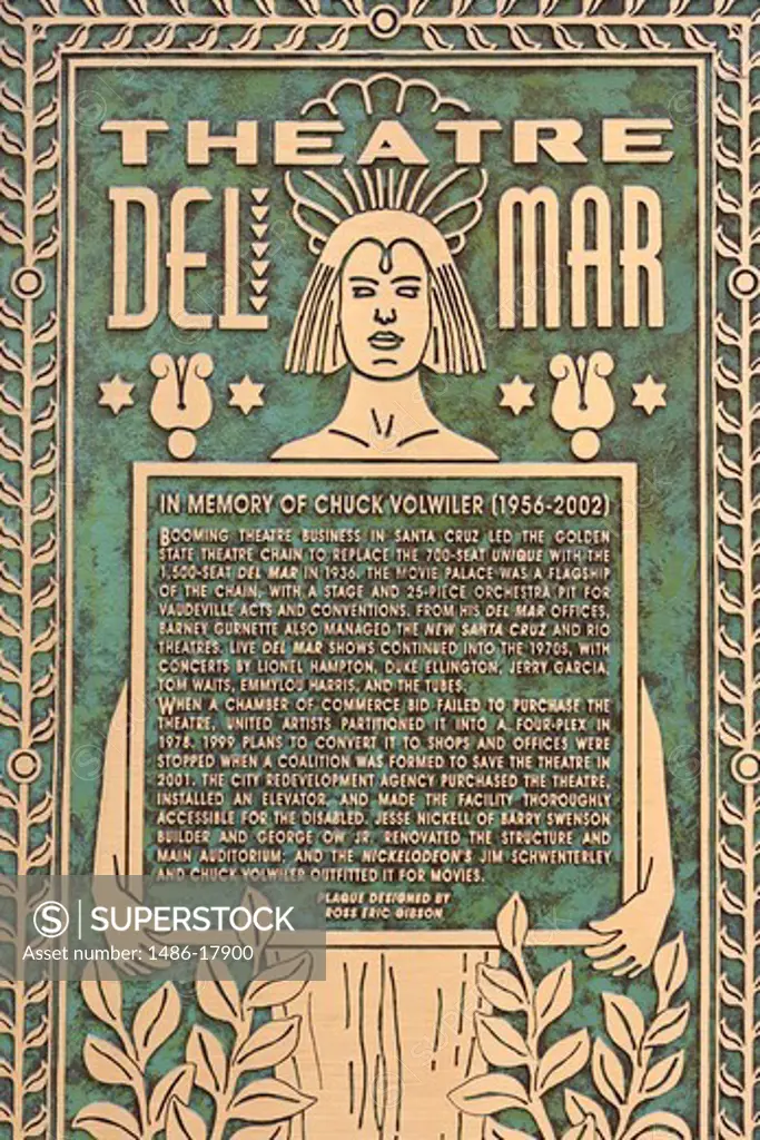 Del Mar Theatre on Pacific Street, Santa Cruz, California, USA