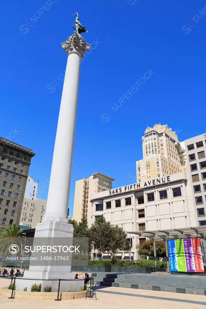 USA, California, San Francisco, Dewey Monument in Union Square