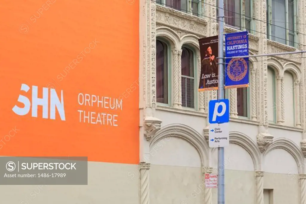 USA, California, San Francisco, Orpheum Theatre in Civic Center