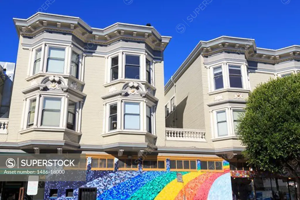 USA, California, San Francisco, Houses in Haight-Ashbury District