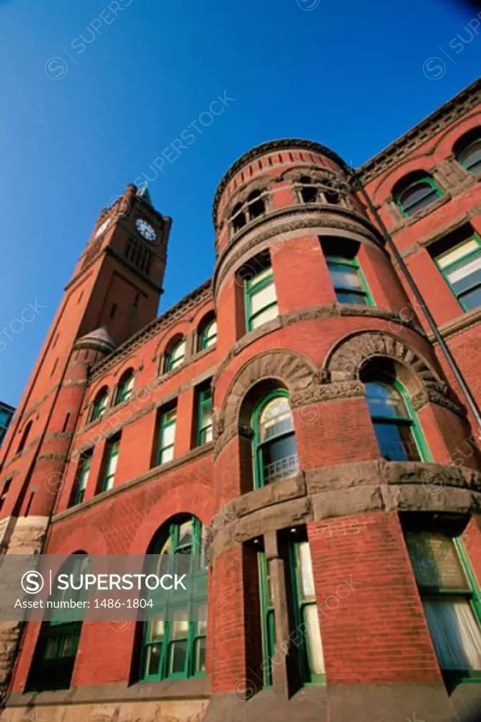 Low angle view of Union Station, Indianapolis, Indiana, USA