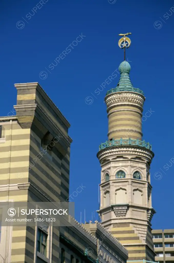 Low angle view of a building, Murat Centre, Indianapolis, Indiana, USA