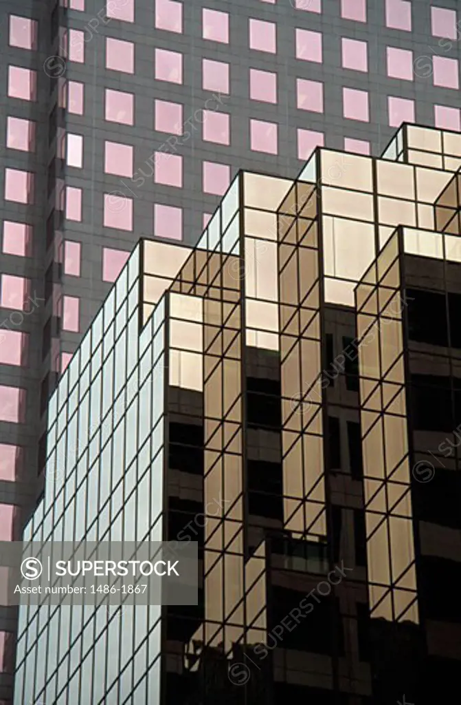 Low angle view of buildings, Vancouver, British Columbia, Canada