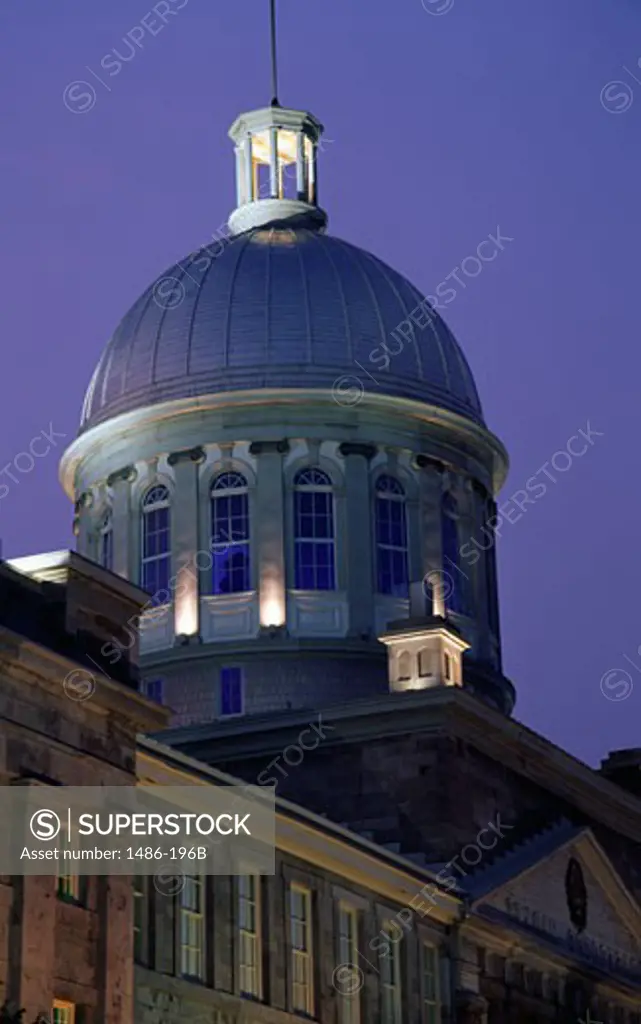 Low angle view of a government building, Bonsecours Market, Montreal, Quebec, Canada