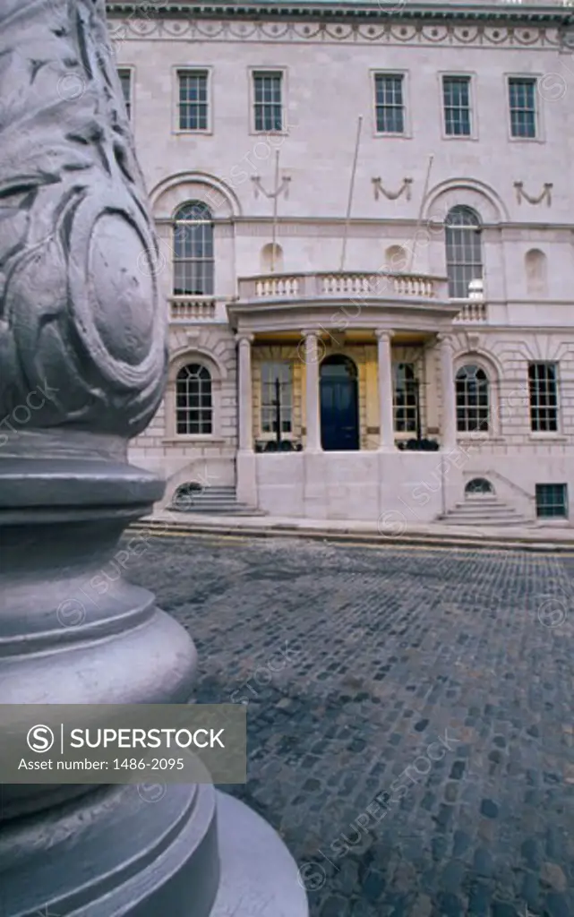 Facade of a building, Royal Exchange Building, Dublin, Ireland