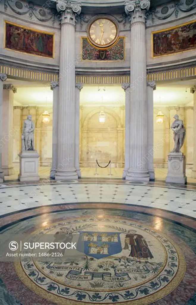 Interior of a government building, City Hall, Dublin, Ireland
