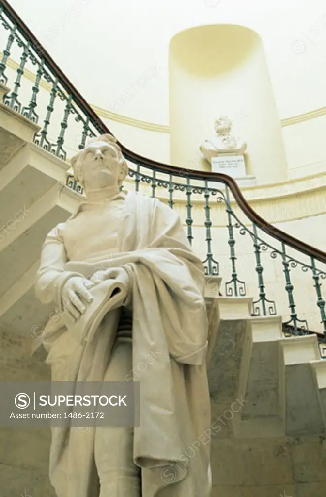Low angle view of a statue, Henry Grattan Statue, City Hall, Dublin, Ireland