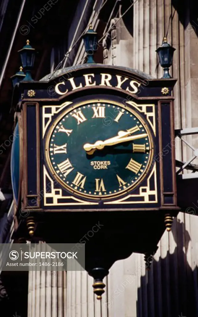 Low angle view of a clock, Dublin, Ireland