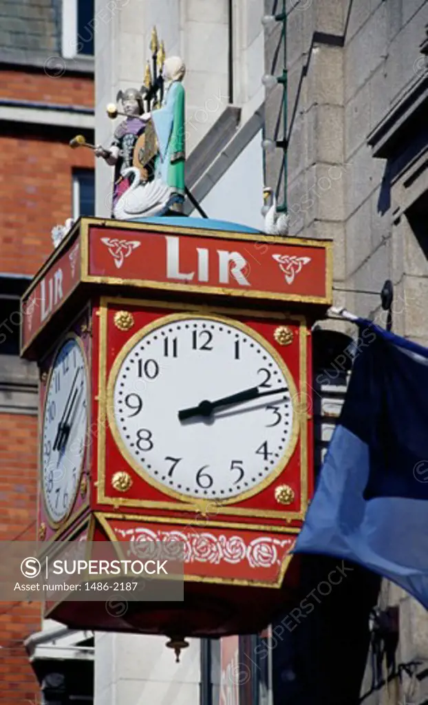 Low angle view of a clock, Dublin, Ireland