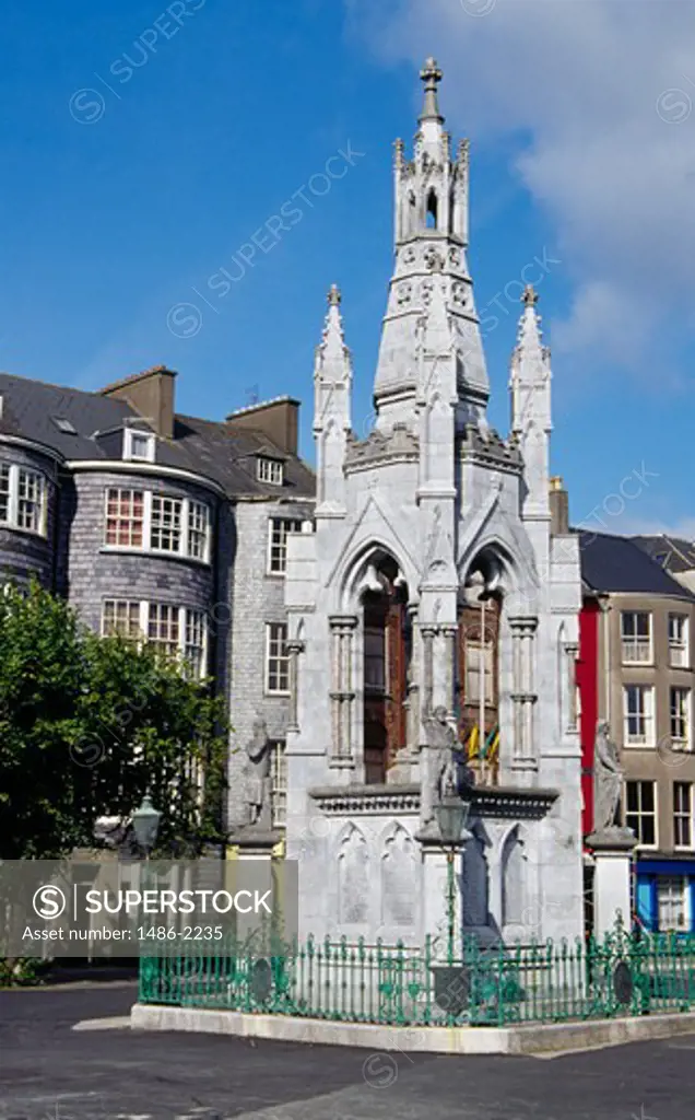 Tower in front of a building, National Monument Grand Parade, Cork, County Cork, Ireland