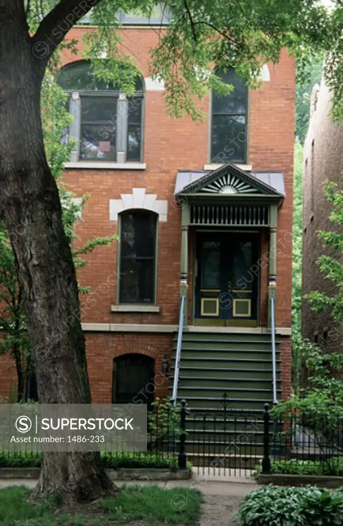 Entrance of a building, Chicago, Illinois, USA
