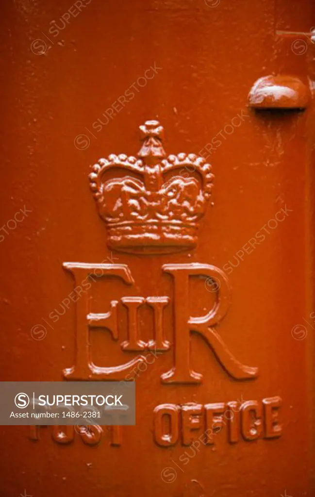 Close-up of a post office symbol, Northern Ireland
