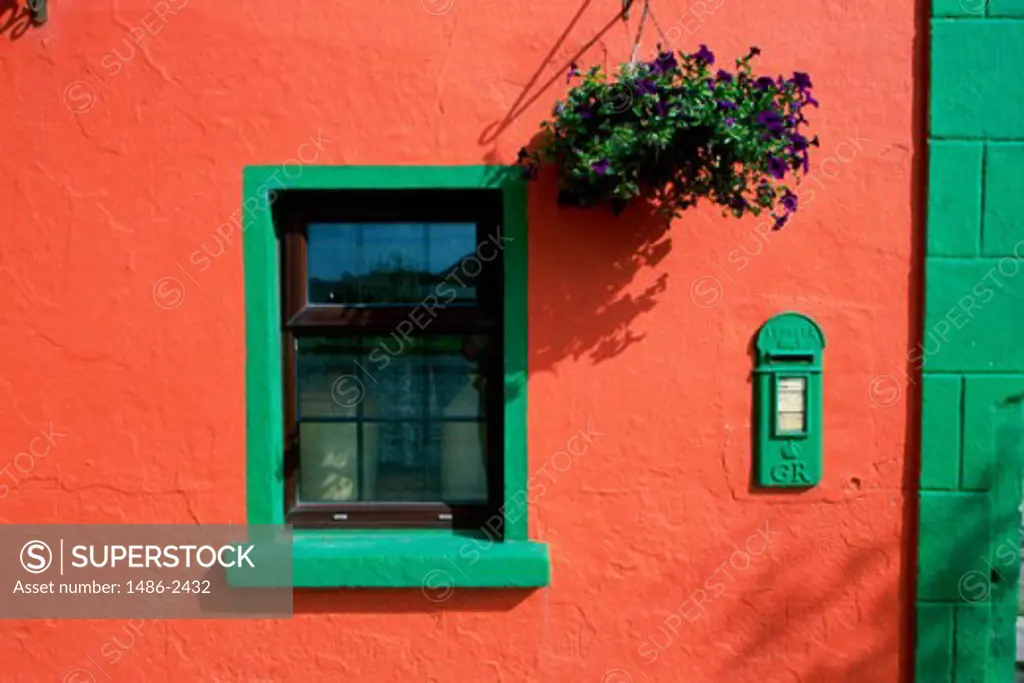 Window of a house, Lemybrien, County Waterford, Ireland