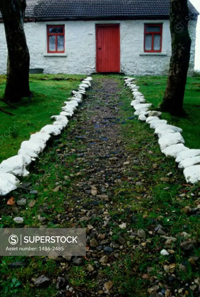 Facade of a house, Ireland