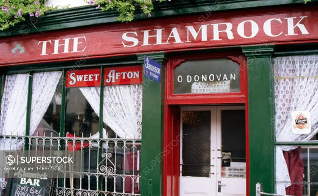 Facade of a bar, Dunmanway, County Cork, Ireland
