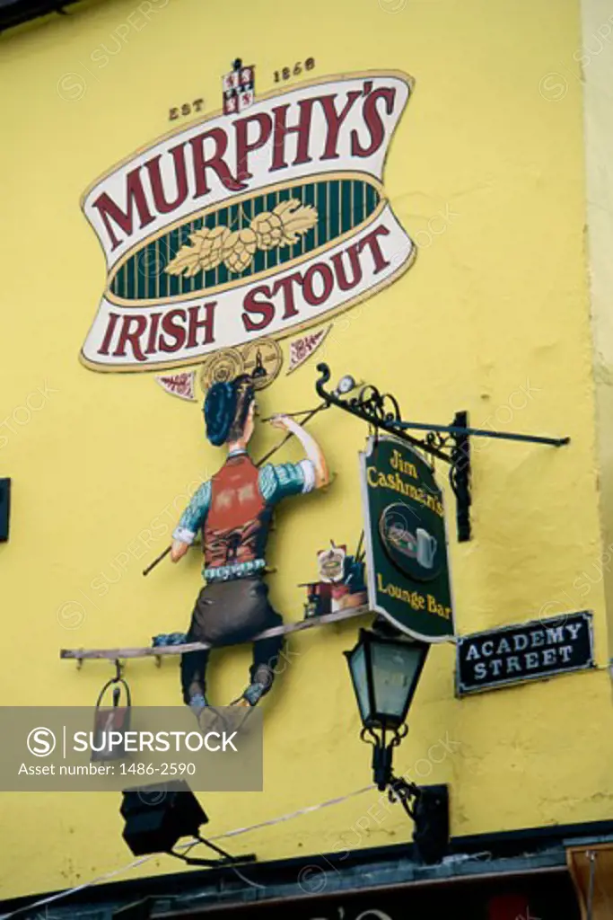Low angle view of a sign, Cork, County Cork, Ireland