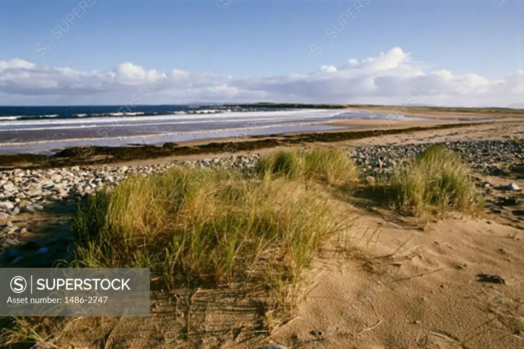 Panoramic view of a beach, Doogort, Achill Island, County Mayo, Ireland