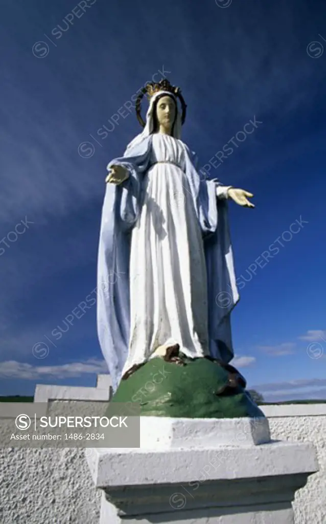 Low angle view of a statue of the Virgin Mary, Crookstown, County Cork, Ireland