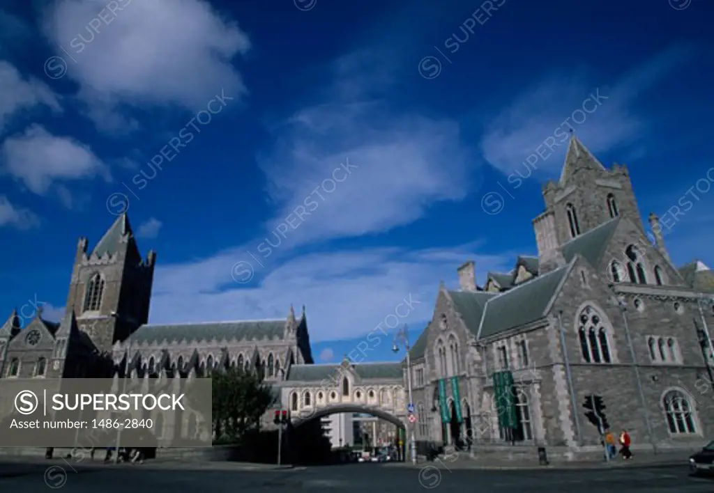 Low angle view of a church, Christ Church Cathedral, Dublin, Ireland