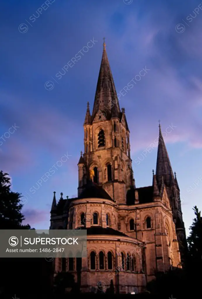 Low angle view of a cathedral, St. Finbarr's Cathedral, Cork, Ireland