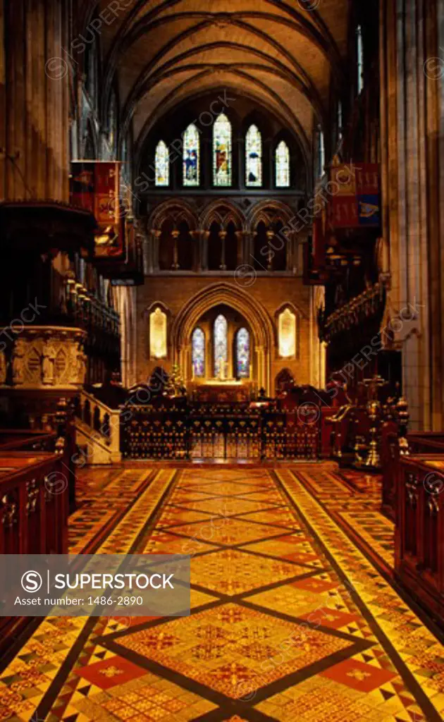 Interior of a cathedral, St. Patrick's Cathedral, Dublin, Ireland