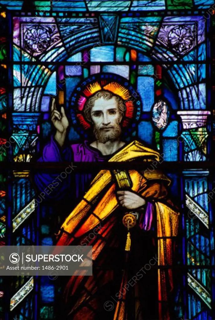 Stained glass window at St. Peter's Church, Athlone, Ireland