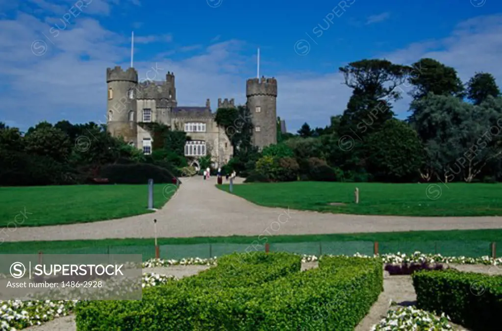 Facade of a castle, Malahide Castle, Malahide, Ireland