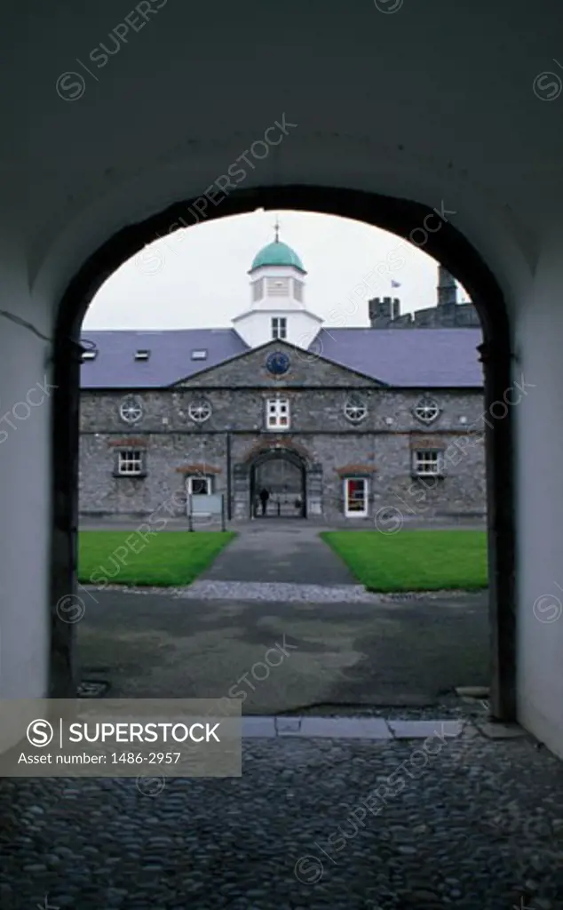 Archway entrance of a castle, Kilkenny Castle, Kilkenny, Ireland
