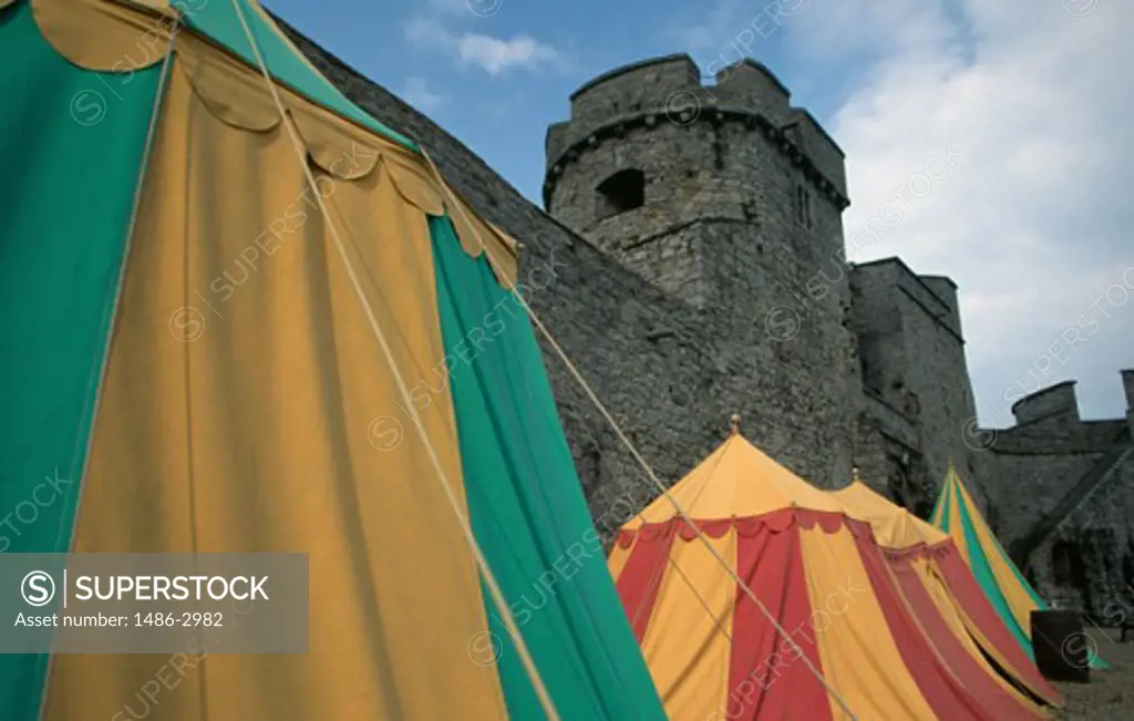 Low angle view of a castle, King John's Castle, Limerick, Ireland