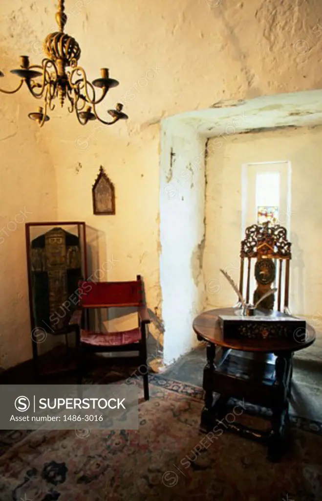 Interior of a castle, Bunratty Castle, Bunratty, County Clare, Ireland