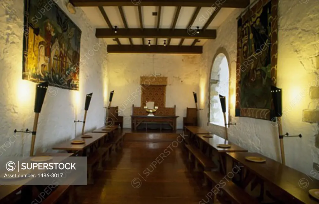 Interior of a castle, Carrickfergus Castle, Carrickfergus, County Antrim, Northern Ireland