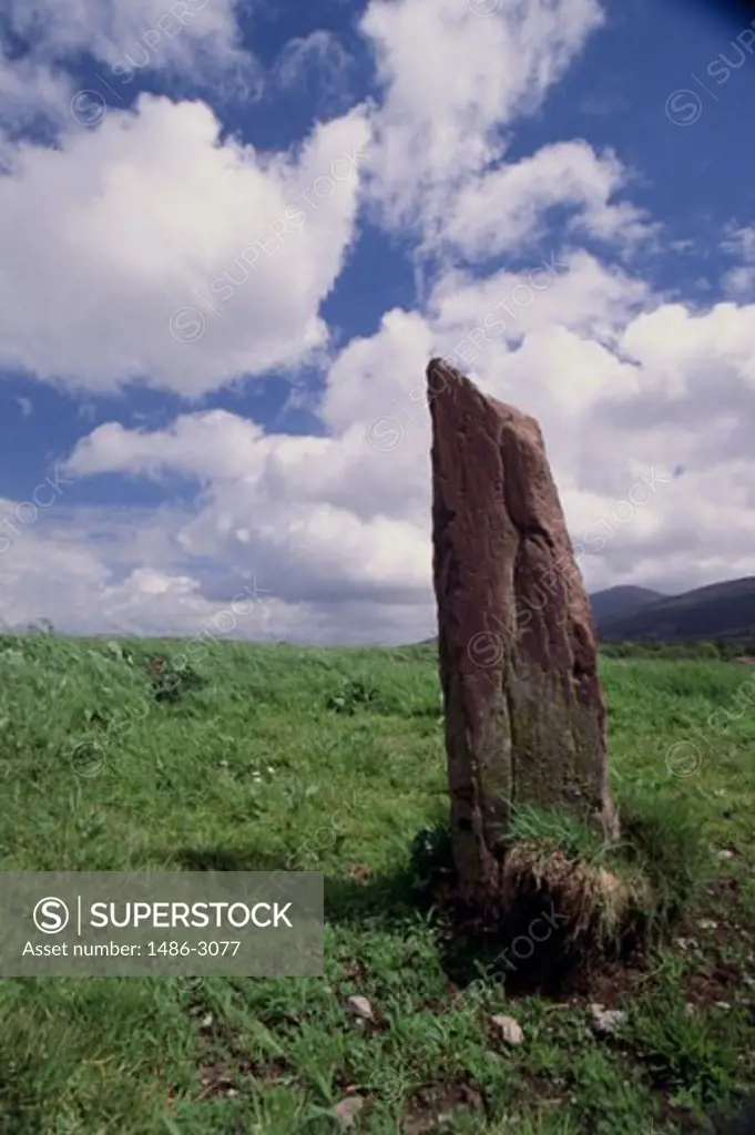 Rock on a landscape, Nire Valley, County Waterford, Ireland