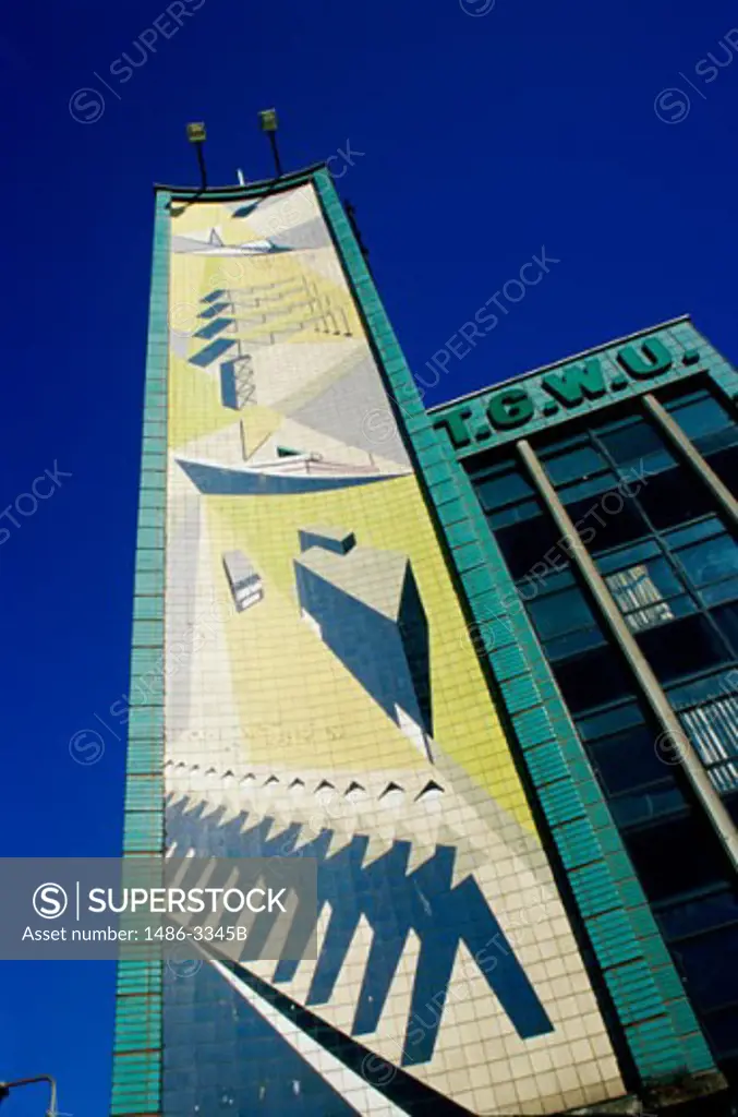 Low angle view of a building, T.G.W.U. Transport House, Belfast, Northern Ireland