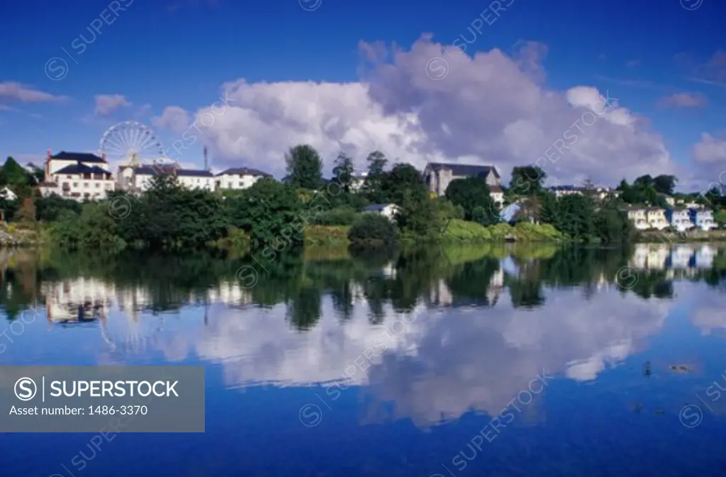 Reflection in water, Launa River, Killorglin, Ireland