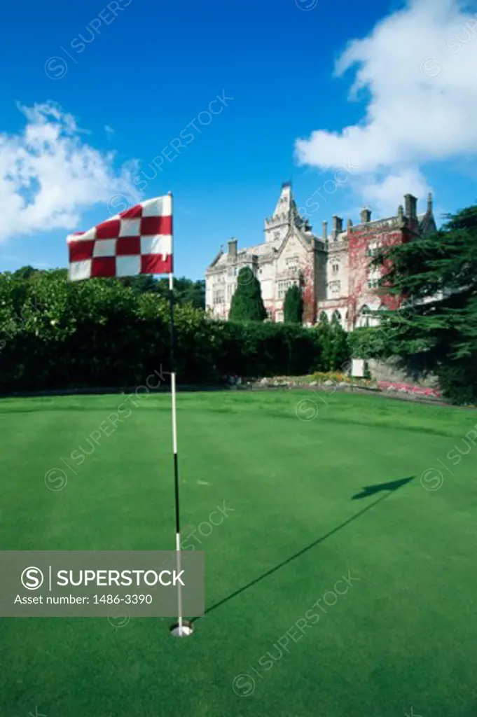 Flag on a golf course, Adare, County Limerick, Ireland