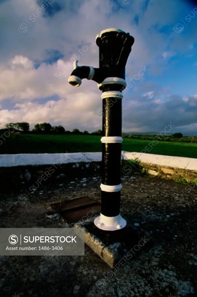 Close-up of a water pump, Newcastle, Ireland