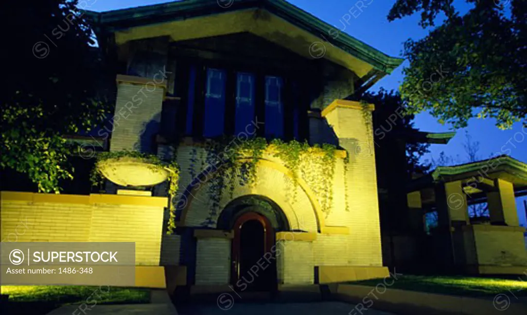 Facade of a building, Dana-Thomas House, Springfield, Illinois, USA