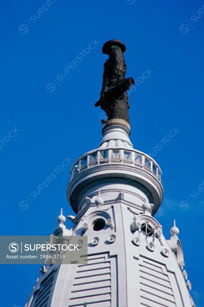 William Penn Statue City Hall Philadelphia Pennsylvania, USA