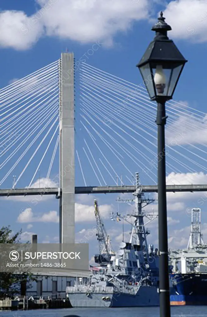 USA, Georgia, Savannah, Talmadge Memorial Bridge