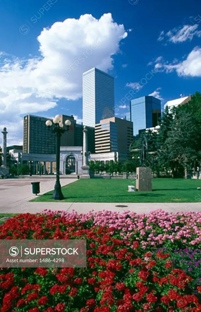 Buildings in a city, Civic Center Park, Denver, Colorado, USA