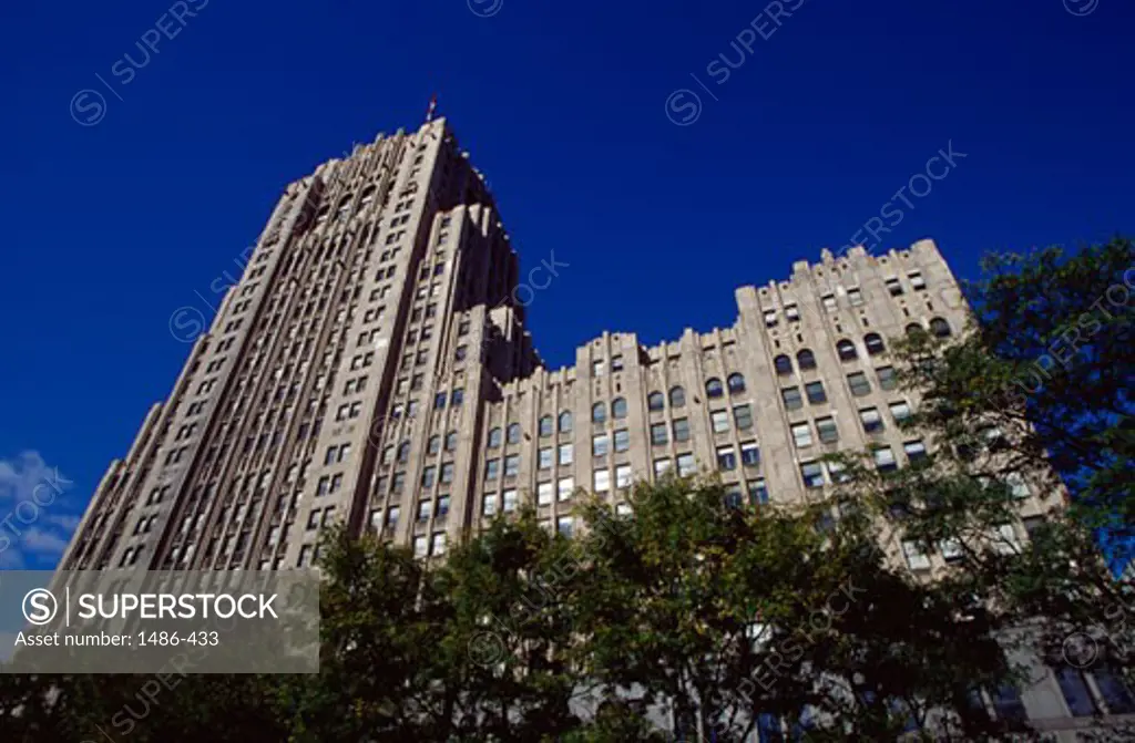 Low angle view of a building, Fisher Building, Detroit, Michigan, USA